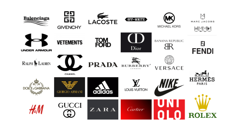 top brands like gucci