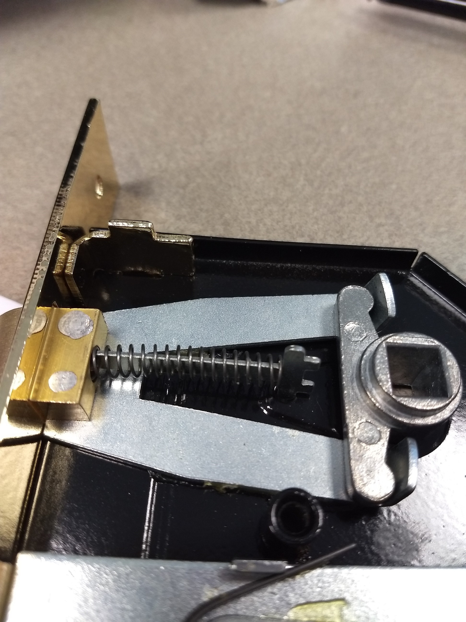 How do I reverse the bolt for opposite swing door (First Watch Bit Key