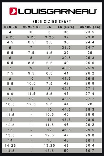 UIN Size Chart – Uinshoes