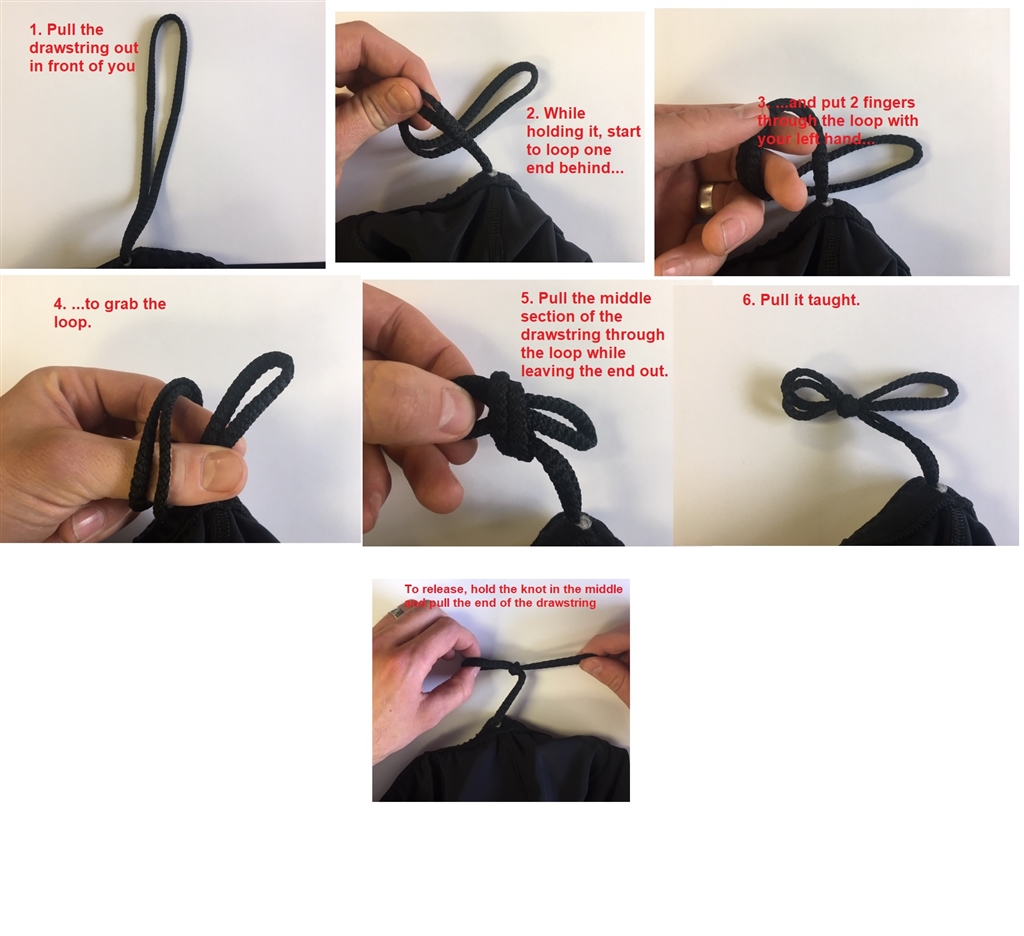 The Correct Way to Tie a Single Loop Drawstring